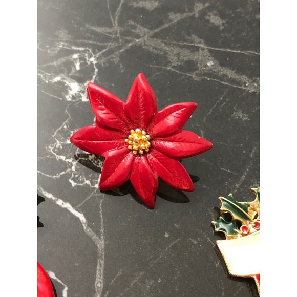 Lot of Vintage Holiday Brooches - Picture 5 of 6